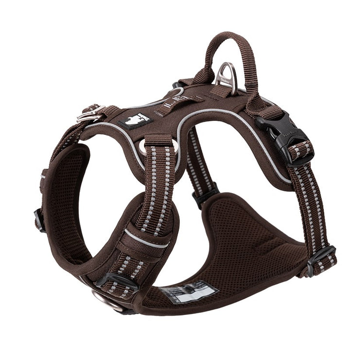 No Pull Harness Brown S | Auzzi Store