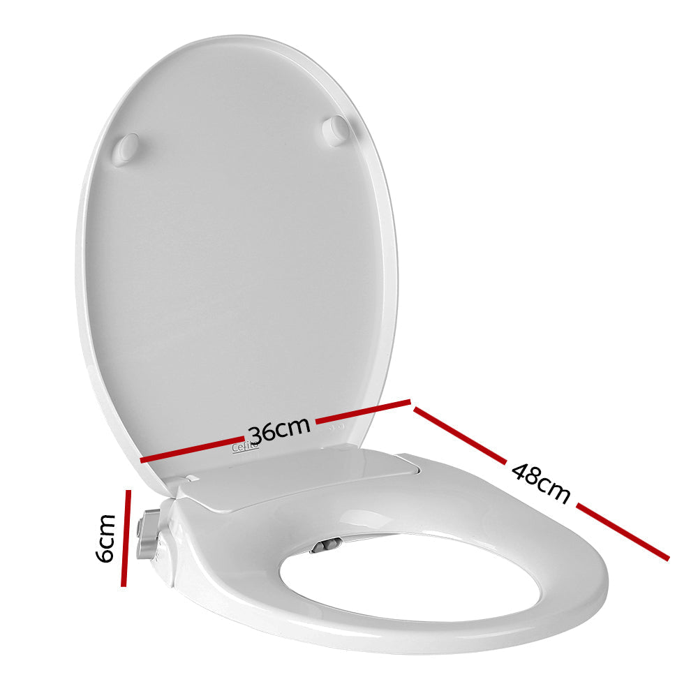 Non Electric Bidet Toilet Seat Bathroom  - White | Auzzi Store