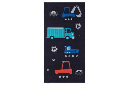 Ovela Construction Trucks Kids Beach Towel