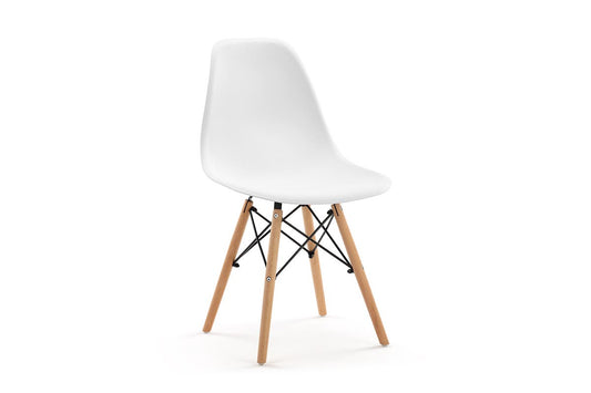 Ovela Set of 4 Eames Dining Chairs Replica (White)