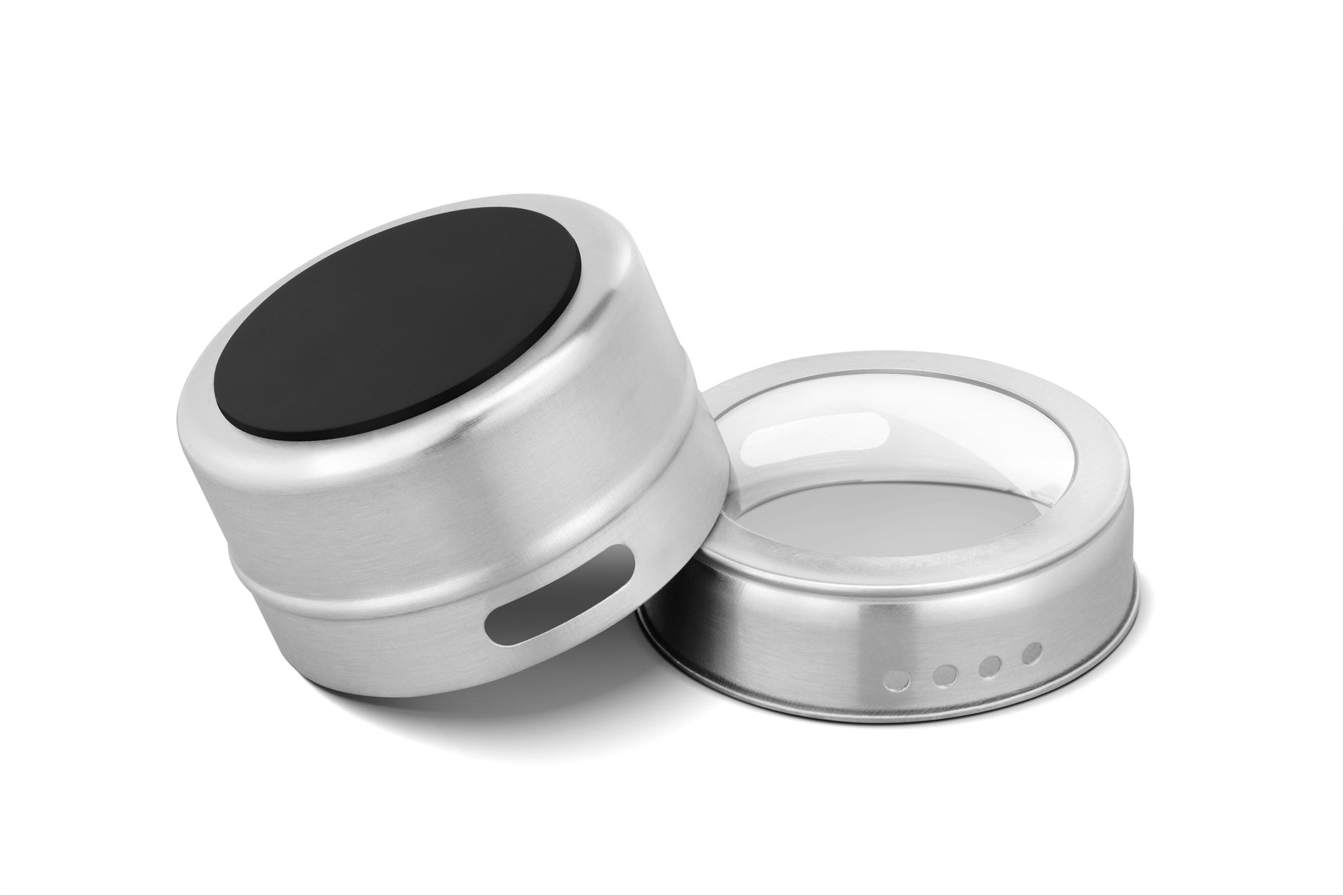 Ovela Magnetic Spice Tins with Wall Plate Racks (12 Piece)