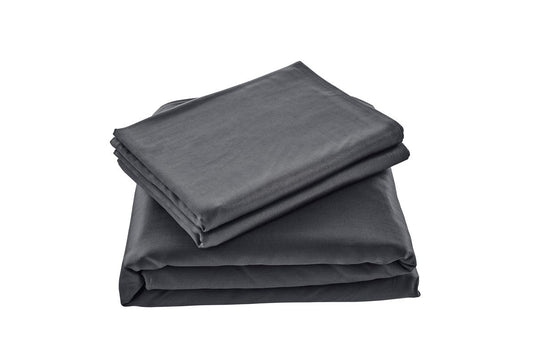 Ovela 100% Natural Bamboo Quilt Cover Set (Charcoal, King)