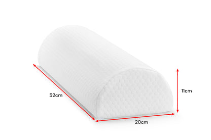 Ovela Half Moon Memory Foam Bolster Ankle & Knee Pillow