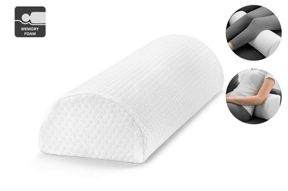 Ovela Half Moon Memory Foam Bolster Ankle & Knee Pillow