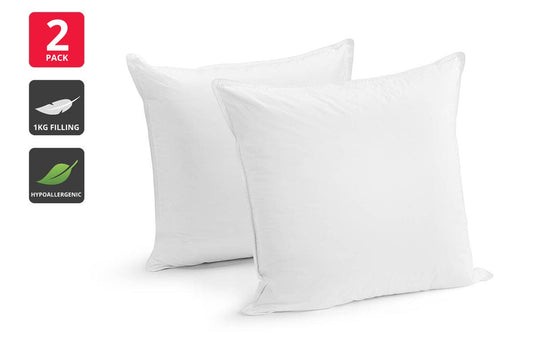 Ovela Set of 2 Microfibre European Pillows