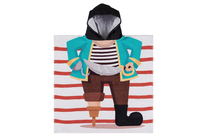 Ovela Kids Pirate Hooded Kids Beach Towel