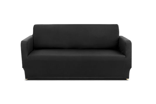 Ovela 2 Seater Sofa Cover Stretch (Black)