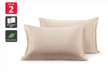 Ovela Set of 2 Mulberry Silk Pillowcases