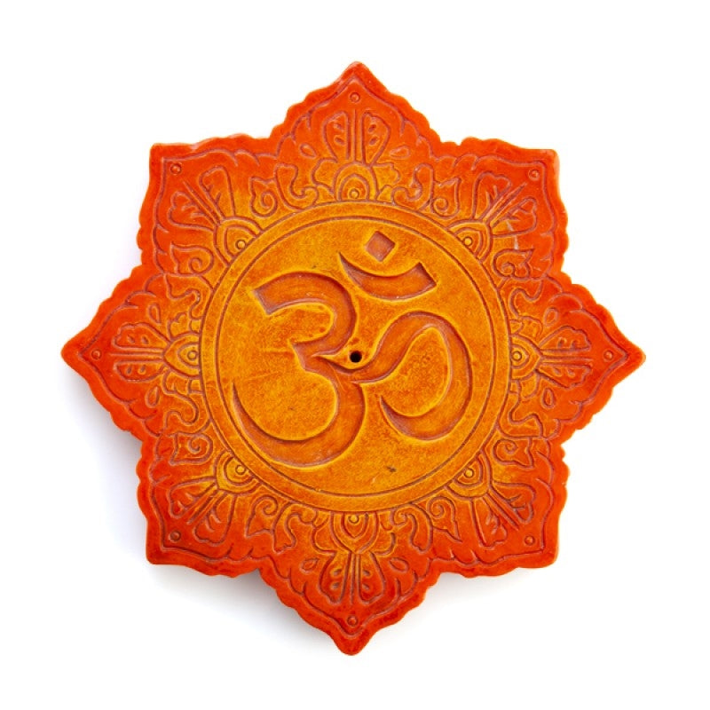 Orange Om Incense Burner | Auzzi Store