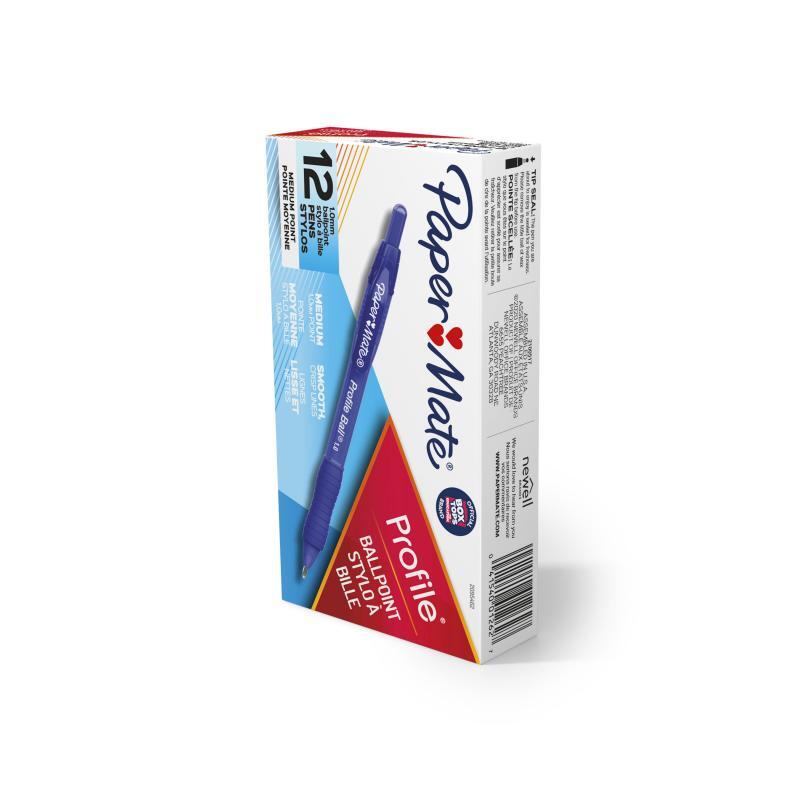 PAPER MATE Profile Ball Pen 1.0mm Blue Box of 12 | Auzzi Store