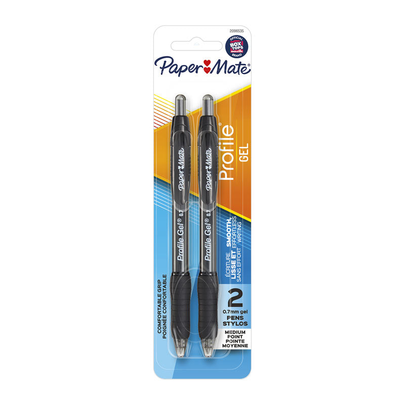 PAPER MATE Profile Pen 0.7 Black Pack 2 Box of 6 | Auzzi Store