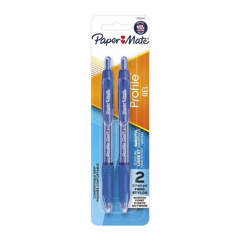 PAPER MATE Profile Pen 0.7 Blu Pack 2 Box of 6 | Auzzi Store