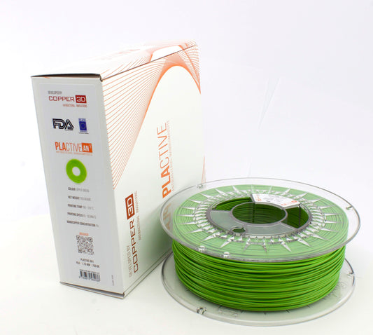 PLA Filament Copper 3D PLActive - Innovative Antibacterial 2.85mm 750gram Apple Green Color 3D Printer Filament | Auzzi Store