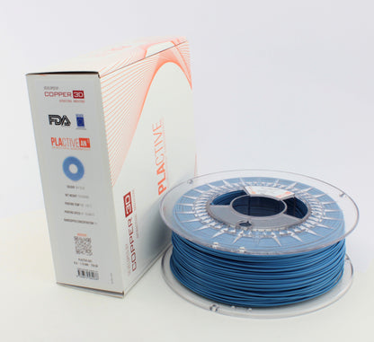 PLA Filament Copper 3D PLActive - Innovative Antibacterial 2.85mm 750gram Sky Blue Color 3D Printer Filament | Auzzi Store