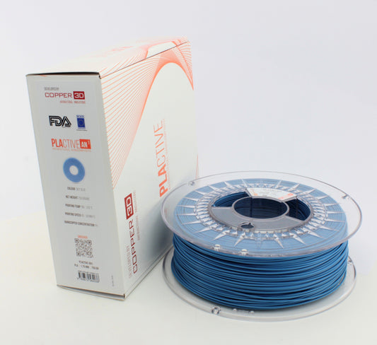 PLA Filament Copper 3D PLActive - Innovative Antibacterial 2.85mm 750gram Sky Blue Color 3D Printer Filament | Auzzi Store