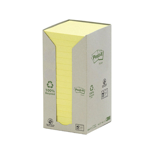 POST-IT Note 654-1T 76x76 Ylw Pack of 16 | Auzzi Store
