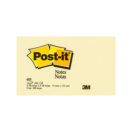 POST-IT Note 655 Yellow 73X123 Box of 12 | Auzzi Store
