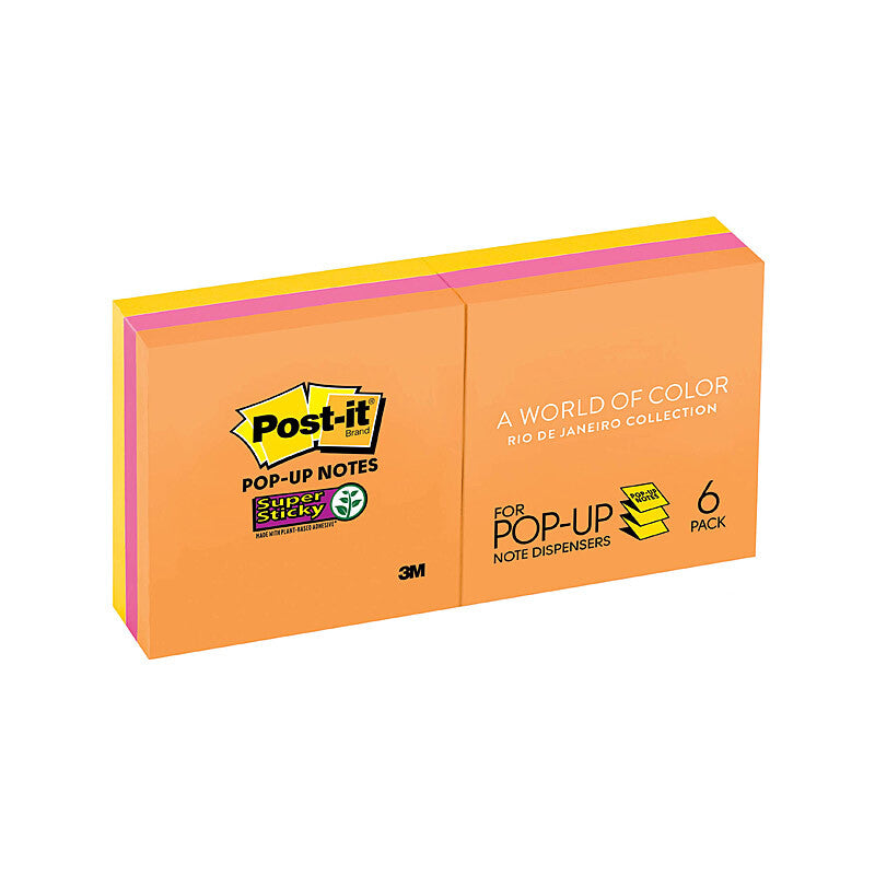 POST-IT Super Sticky Note R330-6SSUC RDJ Popup Pack of 6 | Auzzi Store