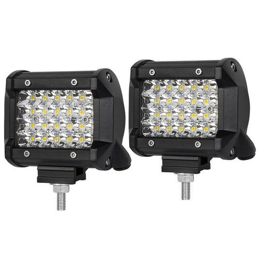 Pair 4 inch Spot LED Work Light Bar Philips Quad Row 4WD 4X4 Car Reverse Driving | Auzzi Store