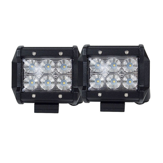 Pair 4inch CREE LED Work Light Bar Flood Beam Offroad Driving Lamp Reverse Fog | Auzzi Store