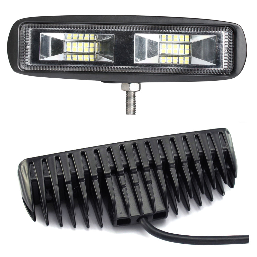 Pair 6inch 20w LED Work Driving Light Bar Ultra Flood Beam Lamp Reverse Offroad | Auzzi Store