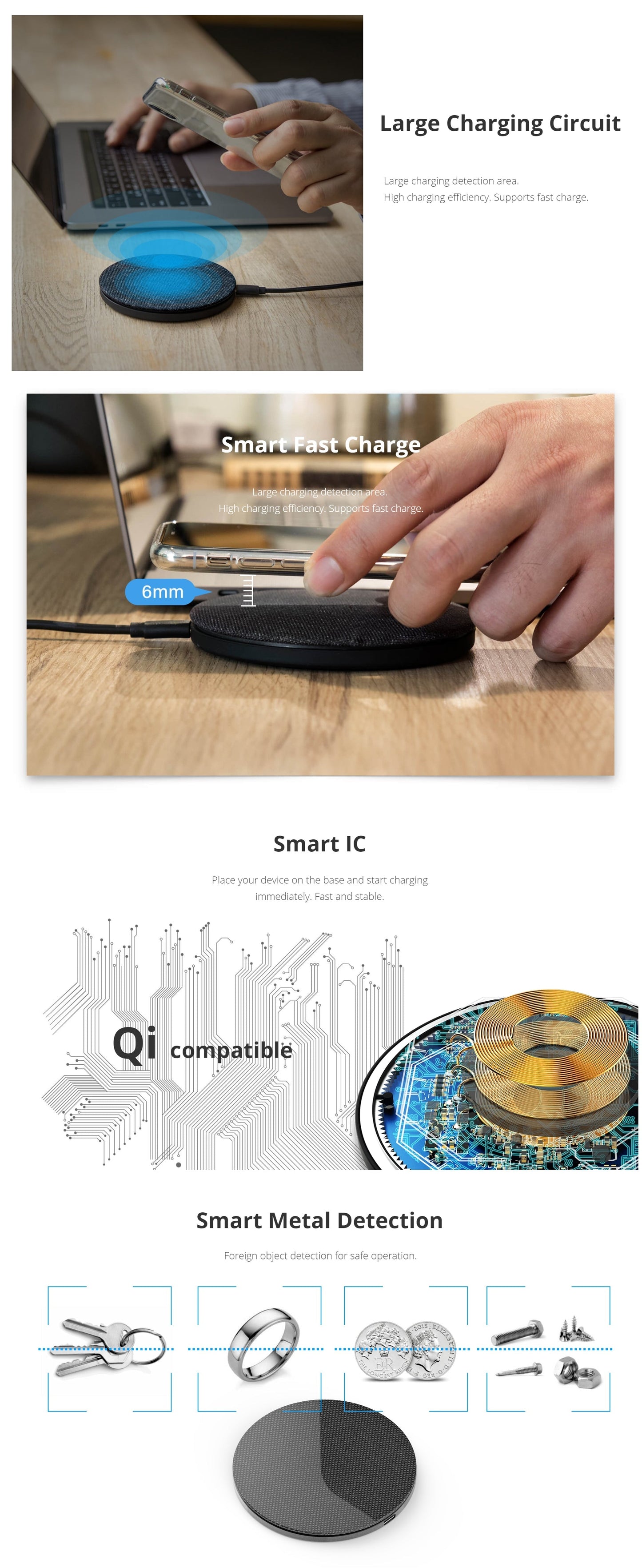 Photofast AirCharge Qi Compatible 10W Fast Charge (SKU:AC8000) | Auzzi Store