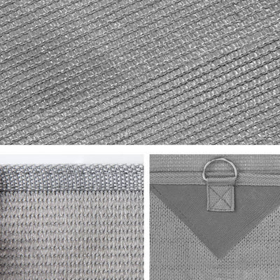 Caravan Privacy Screen Roll Out Awning 2.1x1.8M Sun Shade Pop Top End Wall Grey