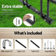 Weisshorn 3 Bike Stand Rack Bicycle Storage Floor Parking Holder Cycling Black – view 6