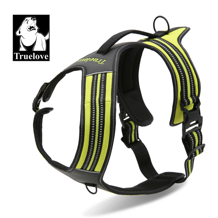 Reflective Heavy Duty Harness Neon Yellow M | Auzzi Store