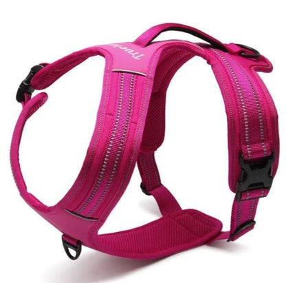 Reflective Heavy Duty Harness Pink XS | Auzzi Store