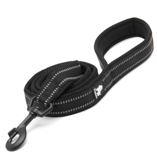 Reflective Pet Leash 2 meters Black M | Auzzi Store