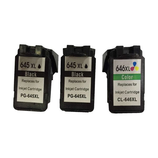 Remanufactured Value Pack 2 x PG645XL Black & 1 x CL646XL Colour *New Chip | Auzzi Store