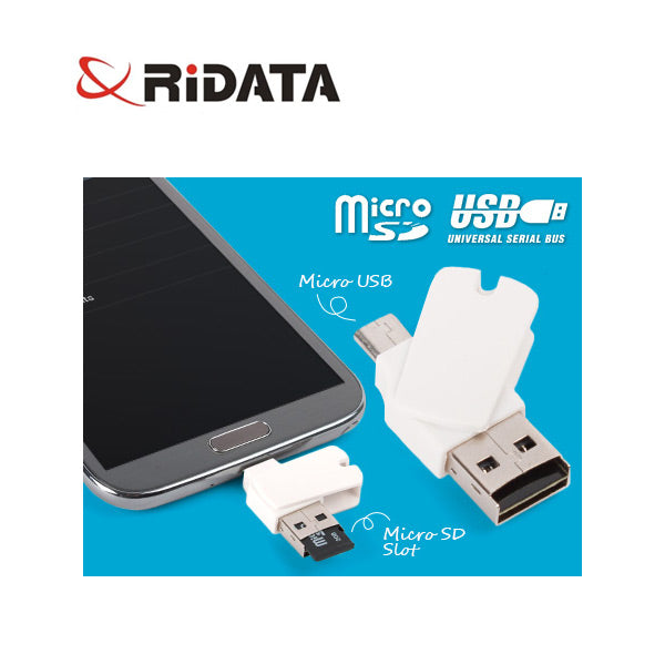 Ridata OTG Mobile Phone MicroSD Card Reader (OTG Mobile Phone/Tablet/PC) | Auzzi Store