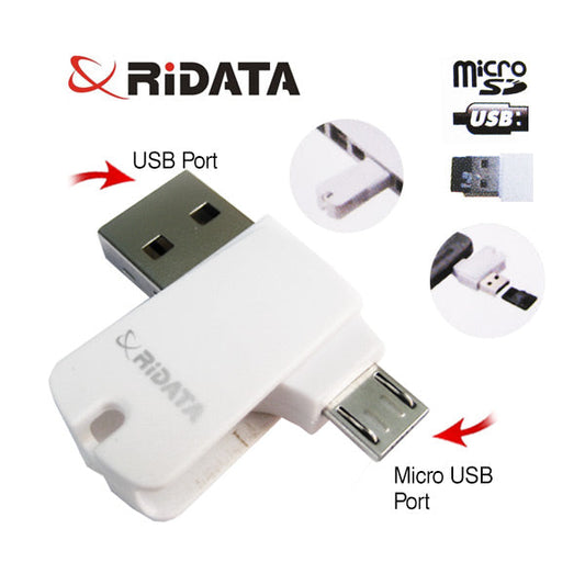 Ridata OTG Mobile Phone MicroSD Card Reader (OTG Mobile Phone/Tablet/PC) | Auzzi Store