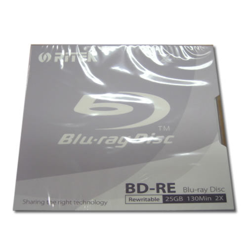 Ritek Blu-Ray BD-RE Rewritable 25GB 2X 130Min Jewel Case | Auzzi Store