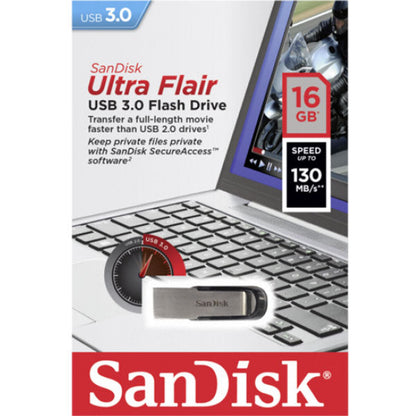 SANDISK 16GB CZ73 ULTRA FLAIR USB 3.0 FLASH DRIVE upto 150MB/s | Auzzi Store