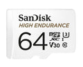 SANDISK 64GB High Endurance micro SDXC V30 u3 C10 UHS-1 100MB/s R 40MB/s W SD