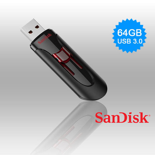 SANDISK SDCZ600-064G 64GB CZ600 CRUZER GLIDE USB 3.0 VERSION | Auzzi Store