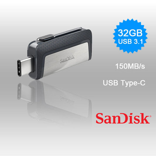SANDISK ULTRA 32GB SDDDC2-032G Dual USB Drive Type-C 3.1 | Auzzi Store