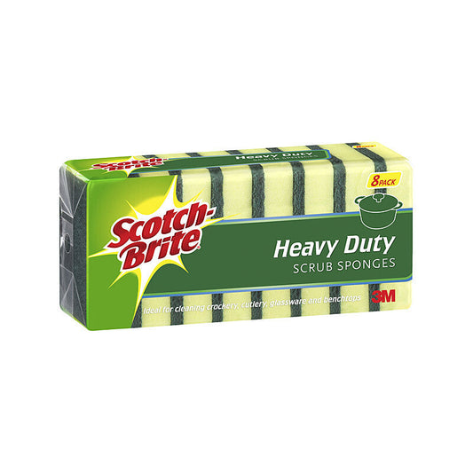 SCOTCHBRITE Scrub Sponge Heavy Duty Pack of 8 | Auzzi Store