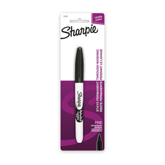 SHARPIE Rub aDub Laundry Marker Black Box of 6 | Auzzi Store