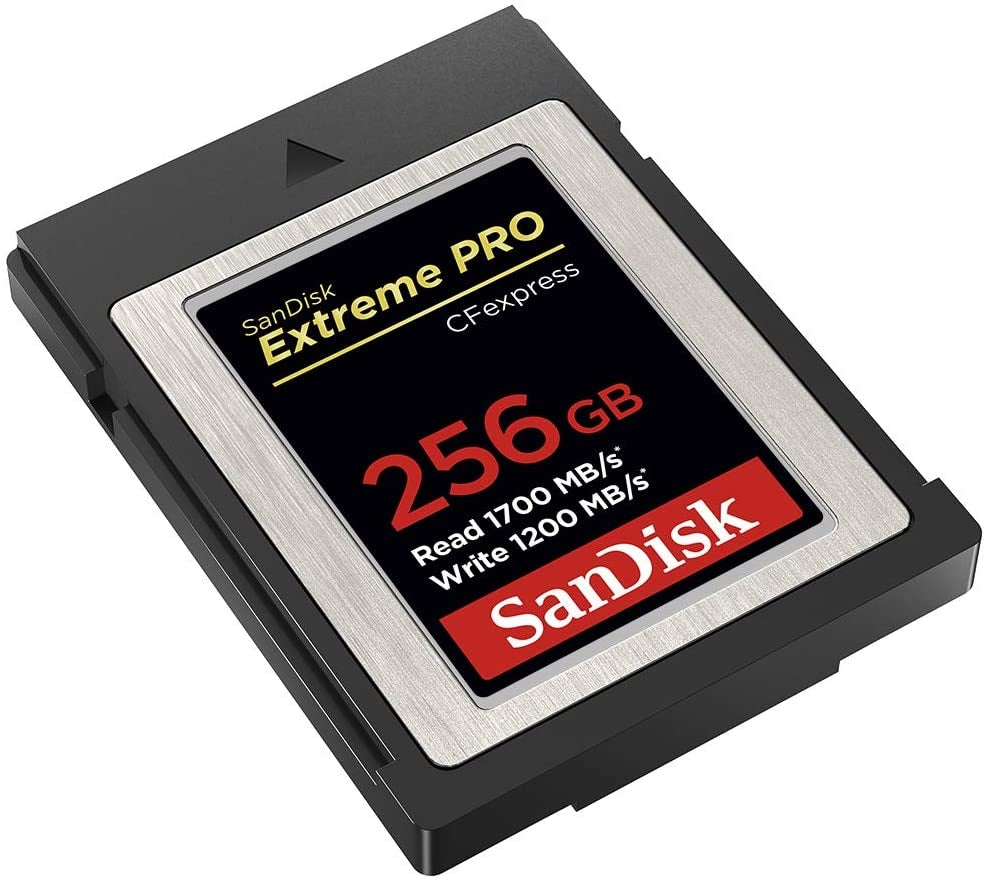 SanDisk 256GB Extreme PRO CFexpress Card Type B - SDCFE-256G-GN4NN READ 1700 MB/S WRITE 1200MB/S | Auzzi Store