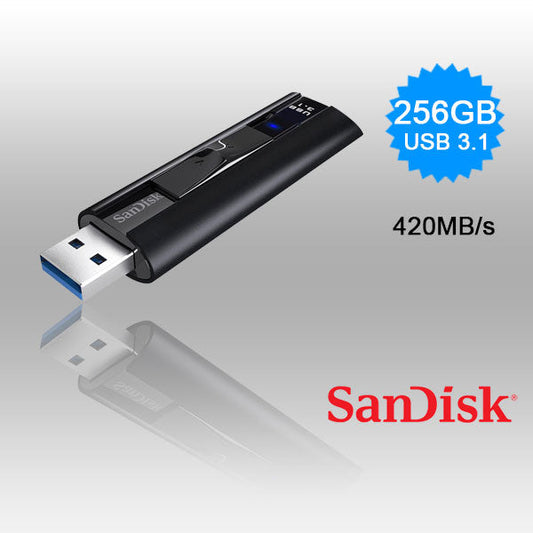 SanDisk 256GB Extreme PRO USB 3.2 Solid State Flash Drive (SDCZ880-256G) | Auzzi Store