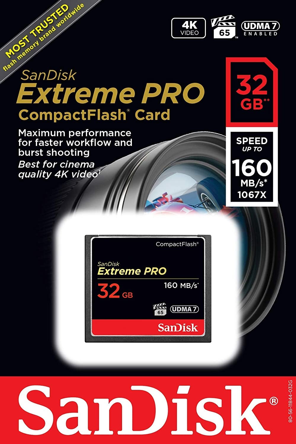 SanDisk Extreme Pro CFXP 32GB CompactFlash 160MB/s (SDCFXPS-032G) | Auzzi Store