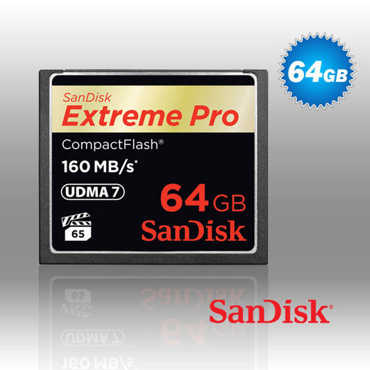 SanDisk Extreme Pro CFXP 64GB CompactFlash 160MB/s (SDCFXPS-064G) | Auzzi Store