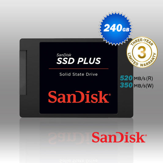 SanDisk SSD Plus 240GB 2.5 inch SATA III SSD SDSSDA-240G | Auzzi Store