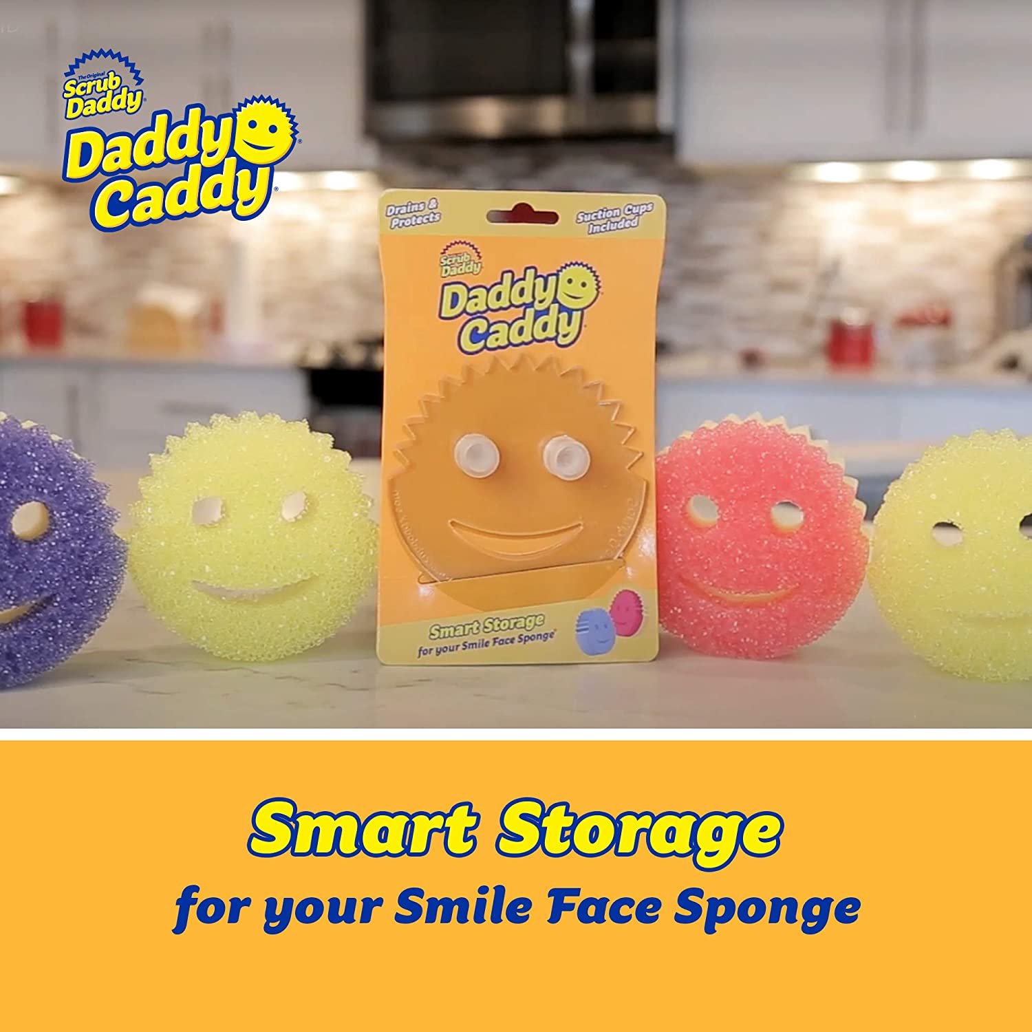 Scrub Daddy Sponge x 2 (Scrub Daddy Caddy) | Auzzi Store