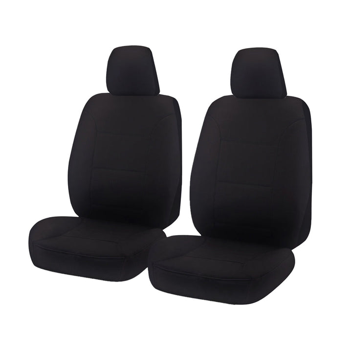 Seat Covers for HOLDEN COLORADO RG SERIES F 06/2012 - ON SINGLE / DUAL FRONT 2X BUCKETS BLACK CHALLENGER | Auzzi Store