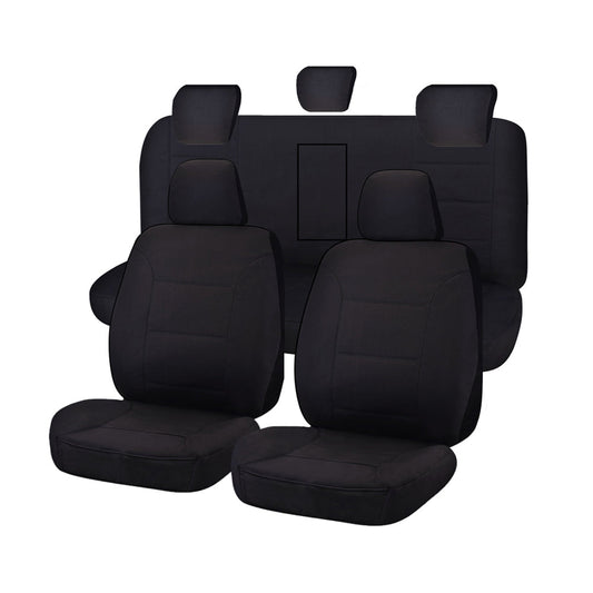 Seat Covers for ISUZU D-MAX 06/2012 - 06/2020 DUAL CAB CHASSIS UTILITY FR BLACK CHALLENGER | Auzzi Store
