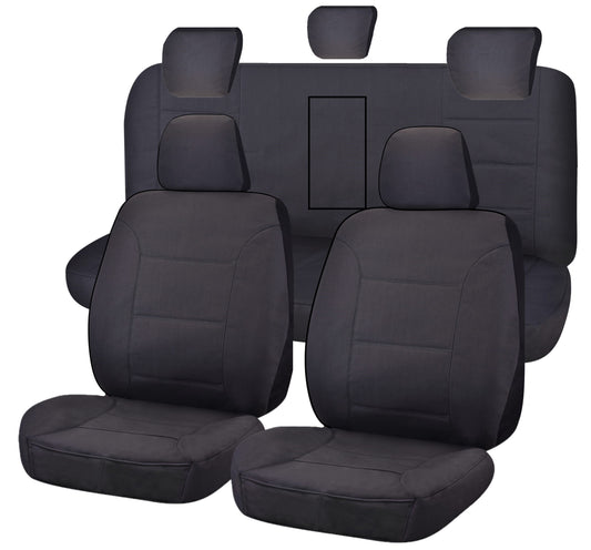 Seat Covers for ISUZU D-MAX 06/2012 - 06/2020 DUAL CAB CHASSIS UTILITY FR CHARCOAL CHALLENGER | Auzzi Store
